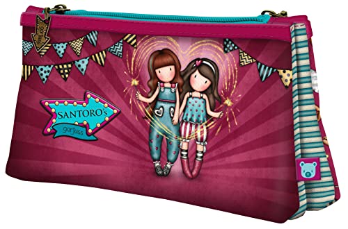 Santoro, Portatodo Doble Gorjuss Fairground Fireworks 115X215X50Cm Unisex niños, Multicolor, Talla única