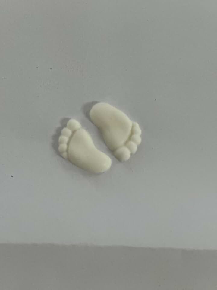 Kit Com 50 Pares De Pezinhos Sabonete Glicerinado Artesanal Para Lembrancinhas De Festas e Maternidade (50, Branco)