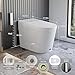 Casta Diva Smart Toilet with Bidet Built in, Bidet Toilet with Wider Heated Seat, Warm Water & Dryer, Foot Sensor Auto Flushing, Night Light, Remote Control 1.28GPF(CD-K020)