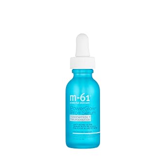 m-61 PowerGlow Pro+ Serum, 1 Fl Oz | Resurfacing Serum, Niacinamide, Neuropeptides, BHAs/AHAs, Even, Radiant Skin, Dermatologist Tested, Clinical Trial Results