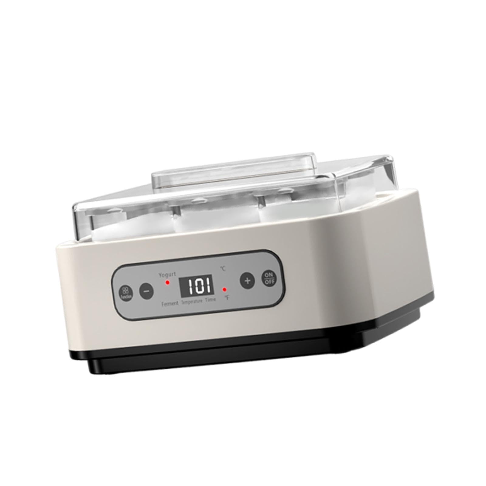 Yogurtera Automática con 6 Recipientes de Vidrio (1,), Bajo Nivel de Ruido, Máquina de Yogur Eléctrica DIY, Uso Versátil para El Hogar, Comedor Y