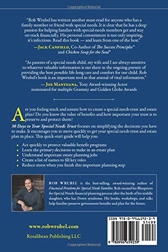 30 Days To Your Special Needs Trust: A Quick-Start Guide To Your Special-Needs Estate Plan #TOP1