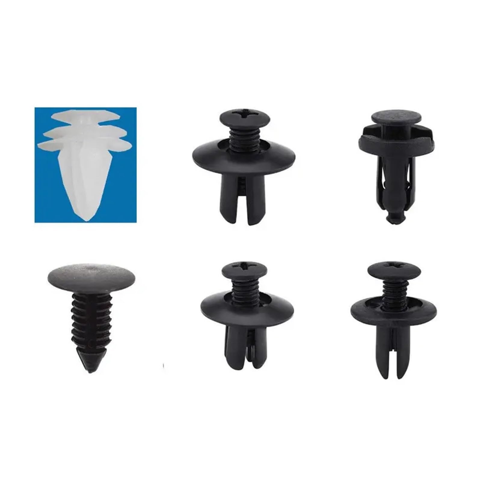 KXFVYNE 100pcs Auto Fastener Clip Kit/Rivet Clips Car Body Push Retainer Pin Bumper Door Trim Panel