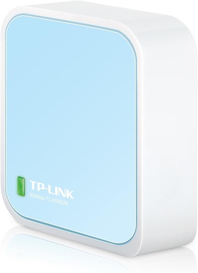 TP-Link N300 Wireless Portable Nano Travel Router(TL-WR802N) - WiFi Bridge/Range Extender/Access Point/Client Modes, Mobile in Pocket