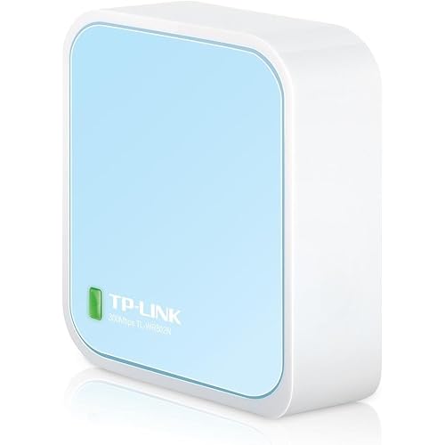 TP-Link N300 Wireless Portable Nano Travel Router(TL-WR802N) - WiFi Bridge/Range Extender/Access Point/Client Modes, Mobile in Pocket