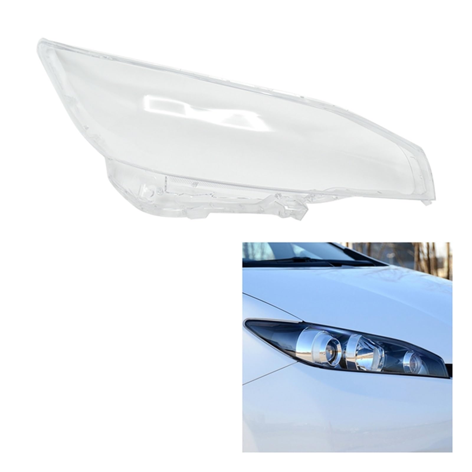 Faros Tansparentes Cubierta Cubierta Lente Transparente Faro Derecho Coche Cubierta Faro para Toyota para Wish 2009, 2010, 2011, 2012, 2013, 2014, 2015