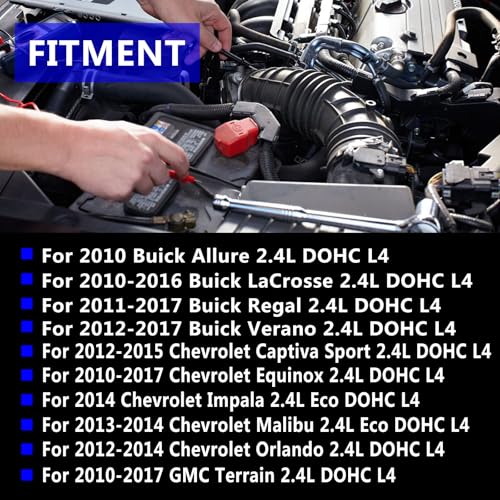Image of Head Gasket Set Cylinder Head Bolts for GMC 2010-2017 Equinox for Chevy Malibu Terrain for Buick Regal Lacrosse 2.4L 145cid 2384cc DOHC L4 HS26517PT