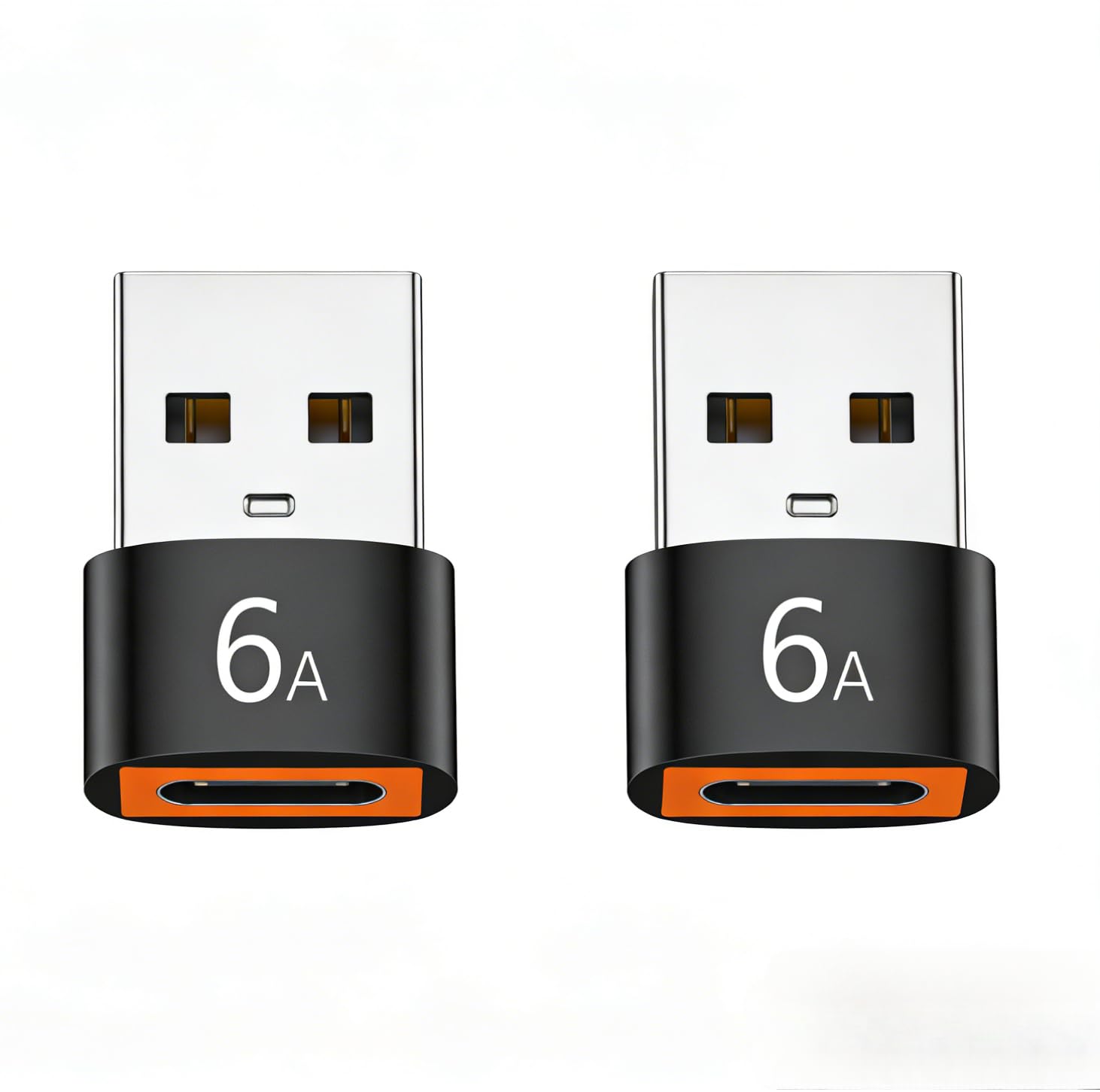 Adapter USB na USB C, 4 sztuki, adapter USB A na C, gniazdo na wtyczkę do Samsung Galaxy, MacBook Pro, telefon komórkowy, PC