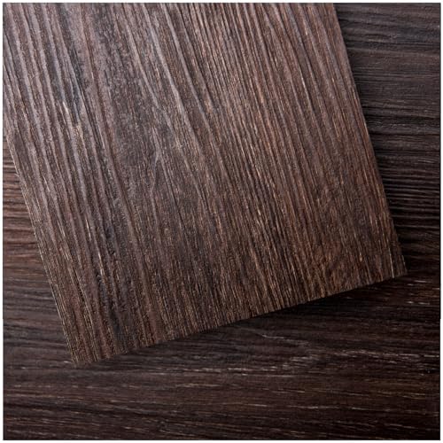 Art3d 36-Pack Wood Texture Peel and Stick Vinyl Flooring Tiles, Brown Stone