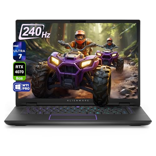 Alienware M16 R2 Gaming Laptop, Intel Core Ultra 7-155H, 64 GB DDR5 Ram, 4 TB PCle SSD, 16" QHD+ (2560x1600), Nvidia Geforce RTX 4070, Windows 11 Pro