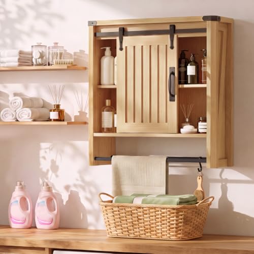 23.7 W Bathroom Wall Cabinet with Sliding Door - image 9