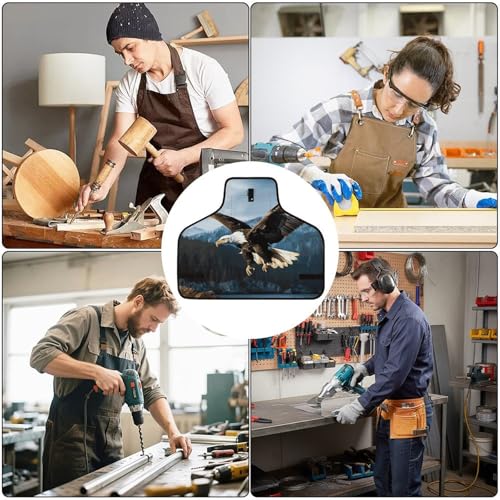 Delantal de trabajo ajustable con 8 bolsillos para hombres y mujeres miniatura 6
