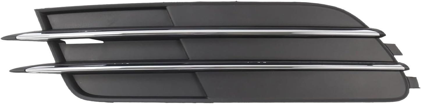 Fog Light Frame Lamp Trim Grill Cover Under Front Bumper ，Compatible With Audi A6/A6 Quattro 2012-2015 4G0807681 4G0807682 Car Accessories(Left Side Silver)