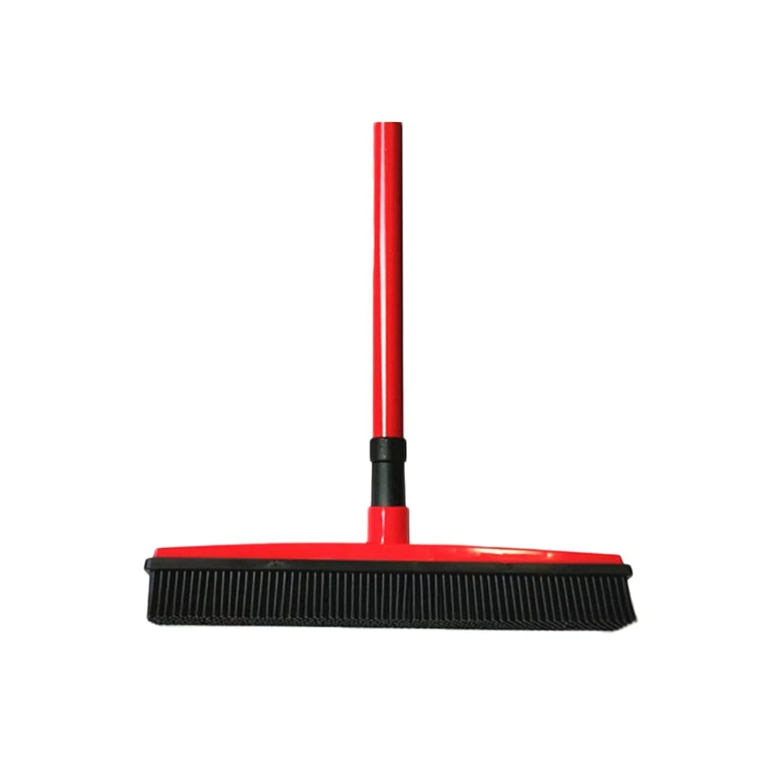 Cleaner Push Rubber Broom Adjustable Floor Hair Broom Dust Scraper Rubber Brush Carpet Cleaner Sweeper Wipe Window Tool (Color : Red) Happy Life