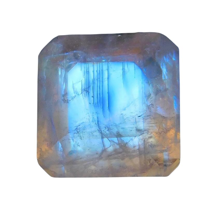 Pierre de lune naturelle arc-en-ciel symbole de douceur pour bague unique