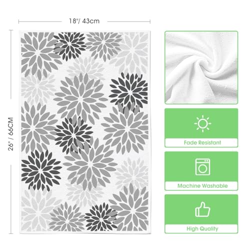Artoid Mode Grey Home Sweet Home Stripes Boho Spring Kitchen Towels Dish Towels, 18x26 Inch Farmhouse Summer Decoration Hand Towels Set of 4 by Artoid Mode - Image 6