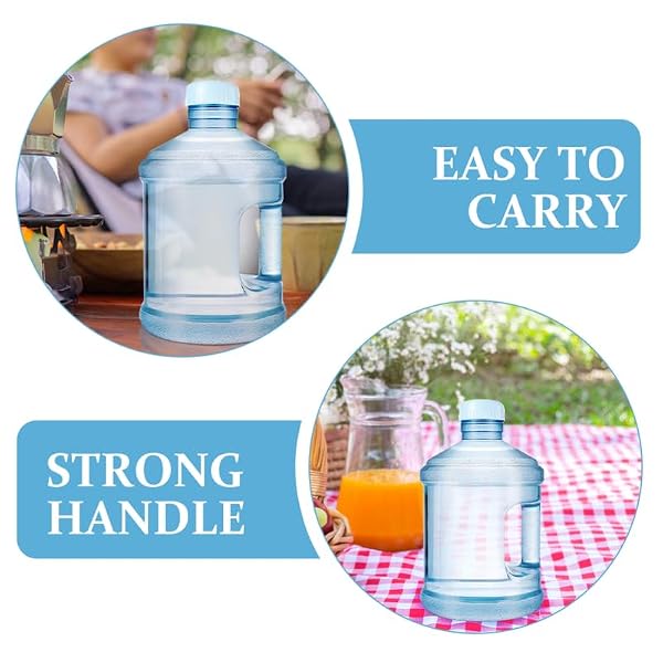 BESPORTBLE 0.79 Gallon Water Jug with Screw Cap, 3L Food Grade Mineral Kettle Bottle with Handle Reusable Water Dispenser Bottle for Home Drinking Outdoor Sports Camping by BESPORTBLE - Image 6