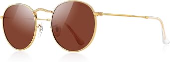 Classic Small Round Polarized Sunglasses for Women Men Vintage Retro Sunglasses