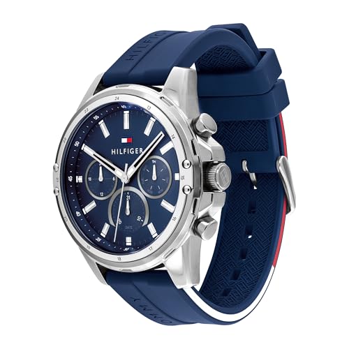 Miniatura 2 de Tommy Hilfiger Reloj Analógico de Cuarzo Multifunción para Hombre con Correa en Acero Inoxidable o en Silicona