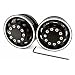 X Spede TTR114F01 Black Aluminum 1/14 Tamiya Tractor Front Wheel