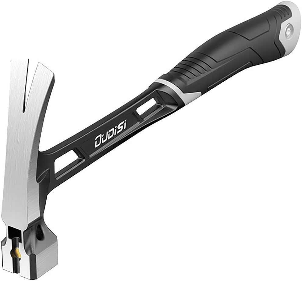 HELEMIY Household multi-function nail hammer iron hammer one-piece carbon steel ram's horn hammer woodworking hammer nail hammer connected hammer