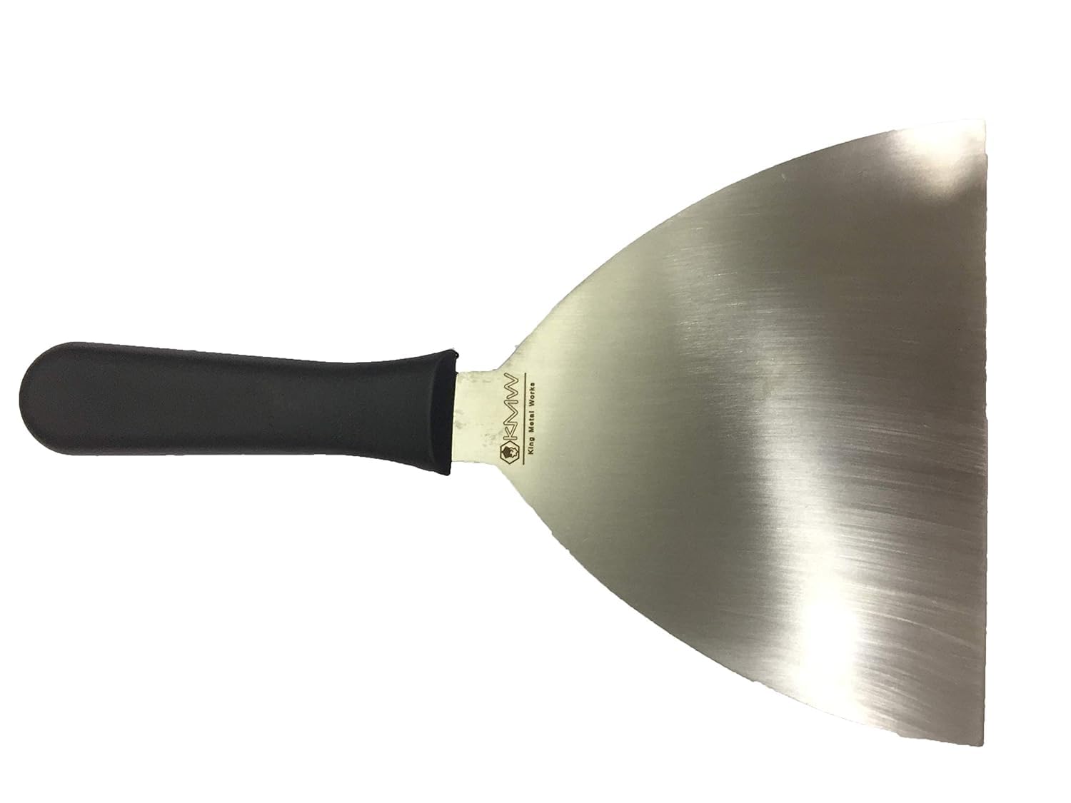 KMW High-Performance Scrapper with Black Plastic Handle -6", Steel, Extra Large | for Buffets, Catering & Events | Compact Build 4