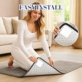 8 Stück rutschfeste Pads, Anti Rutsch Teppichunterlage, Teppich Küche, antirutsch, Teppich Stopper rutschfest, 10x10 cm Weiße Antirutsch Unterlage für Sicheren Halt