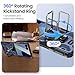 VEGO for Galaxy Z Flip 7 Case [Built-in Screen Protector][Anti-Scratch] [Hinge Protection] Military Drop Protection Ring Kickstand Phone Case for Samsung Galaxy Z Flip 7 5G 2025(Not for Flip 7FE)-Blue