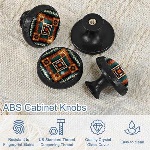 Boutons de commode géométriques style échos anciens blancs de qualité supérieure - 5