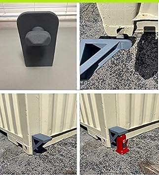 Shipping Container Booster Leveler with 16 Ton 35,200 lbs Welded Bottle Jack - Storage Container Leveler Booster