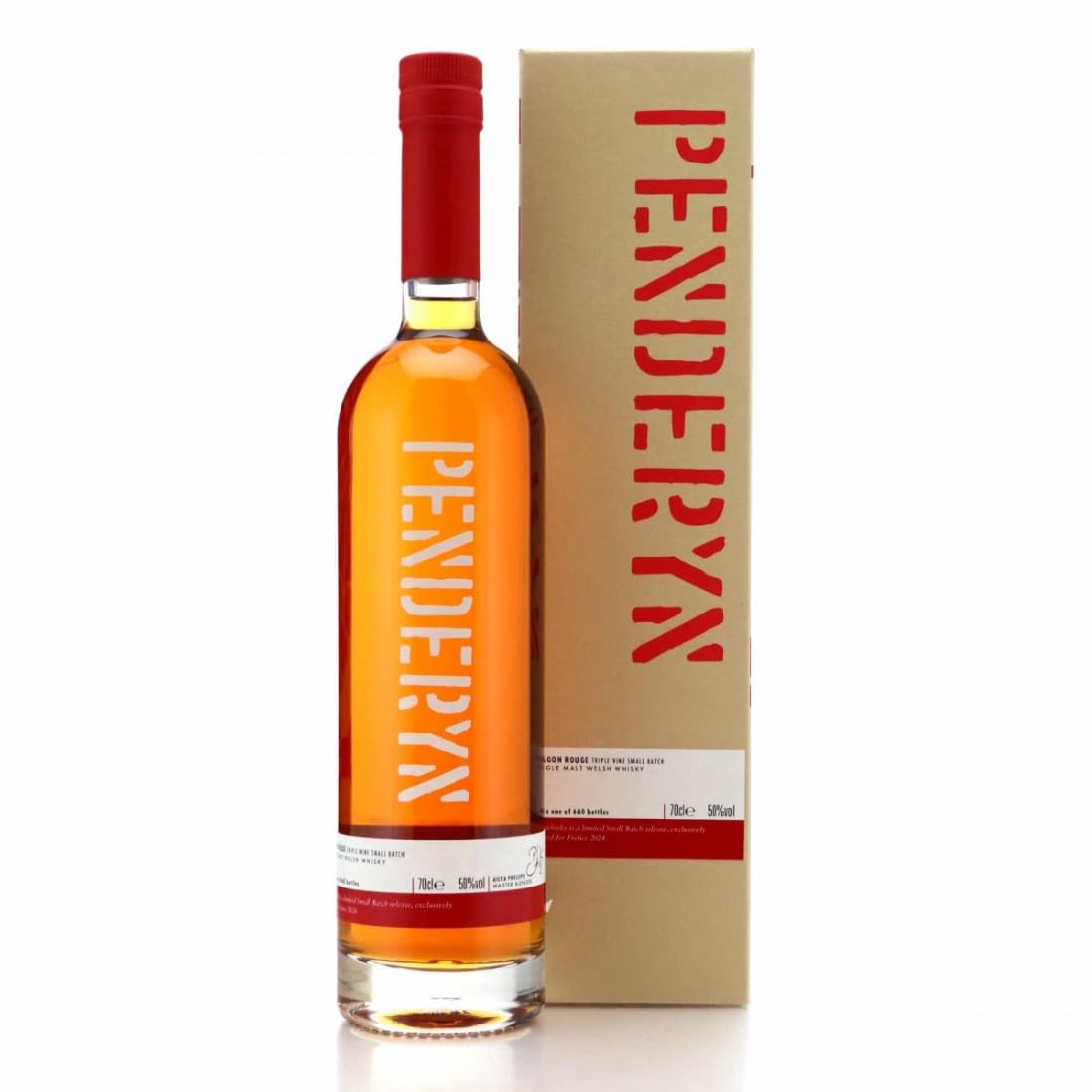 Penderyn 'Small Batch Triple Wine Single Malt Whisky' Limited Edition - 50% ABV, 70cl, Small Batch Release, Crafted in Wales