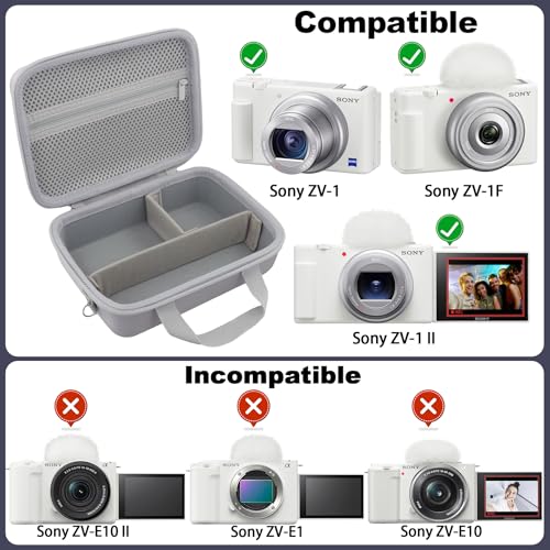 Estuche rígido para cámara Sony ZV-1F/ZV-1 II blanco miniatura 3