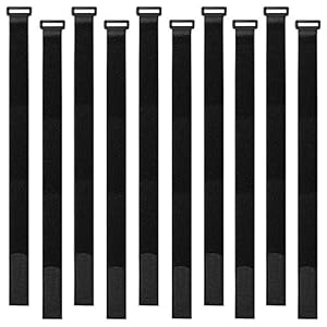 Aiqeer A6046, 30er Schwarz Klett Kabelbinder Set