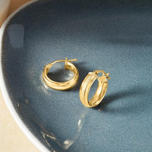 Pure Collection by Ross-Simons Italian 14kt Yellow Gold Huggie Hoop Earrings2