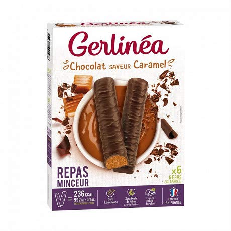 GERLINÉA - Barres Repas Caramel 372G - Lot De 3 - livraison offerte