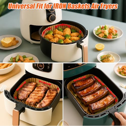 Image of 12PCS Air Fryer Magnets Silicone Buckle for Parchment Paper Liners, High-Temp Resistant Air Fryer Accessories, Prevent Burning, Safely Lock Paper from Heating Element or Covering Food (Red)