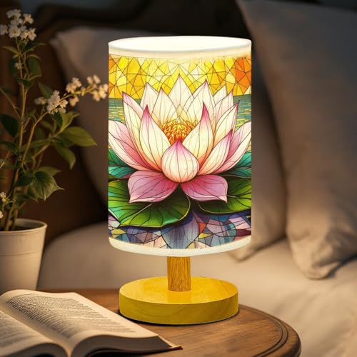 44memory Lotus Table Lamp LED 3-Color Pressed Bedside, Lotus Shade