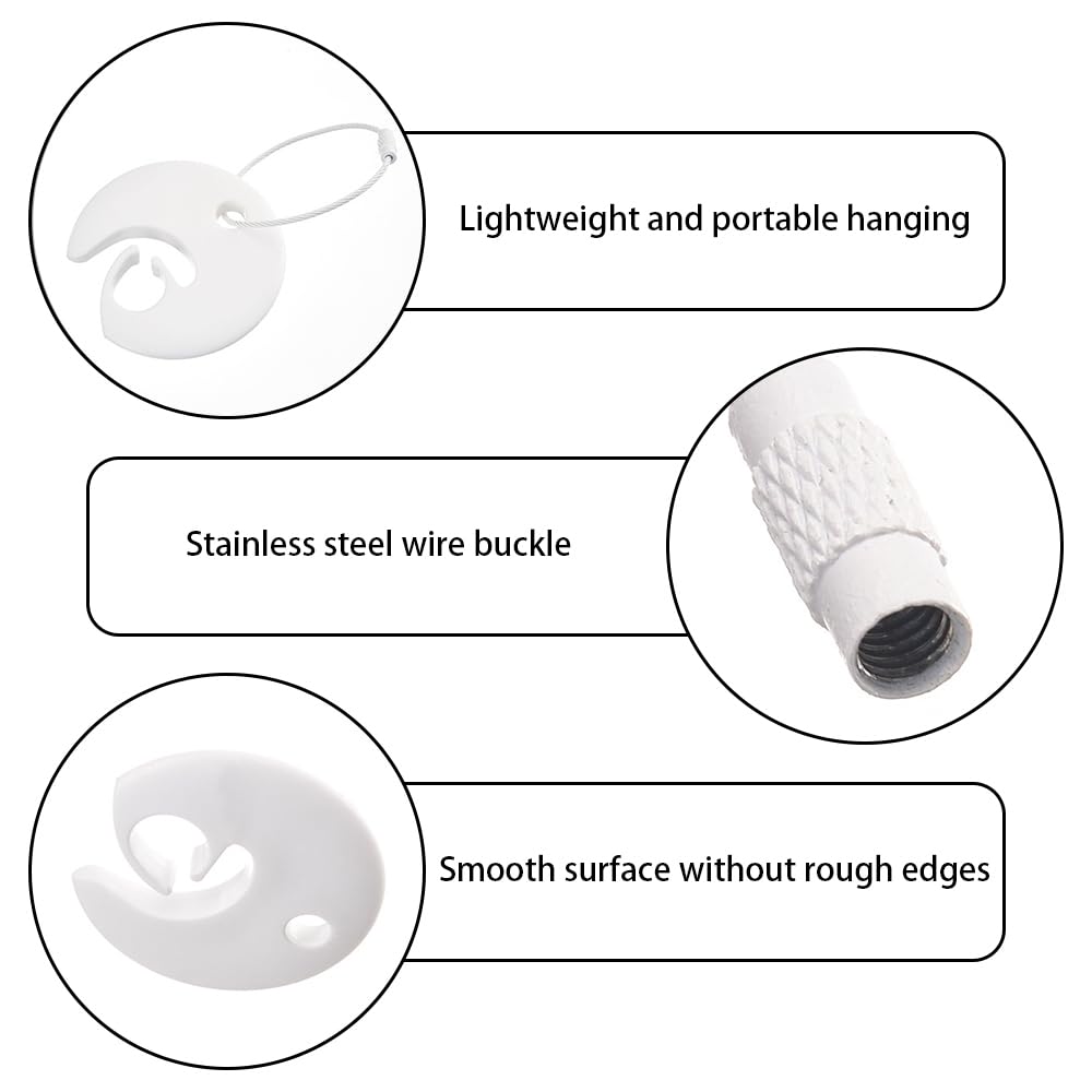 DONGKER 5PCS Flying Disc Clips,Flying Disc Holder Portable Disc Clips Carring Accessory for Outdoor Exercise - Image 2