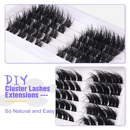 Cluster Lashes Wispy Eyelash Extensions 3D Flat Diy Flat Lash Clusters Individual Faux Mink Lashes False Eyelashes Pack By Alice #TOP4
