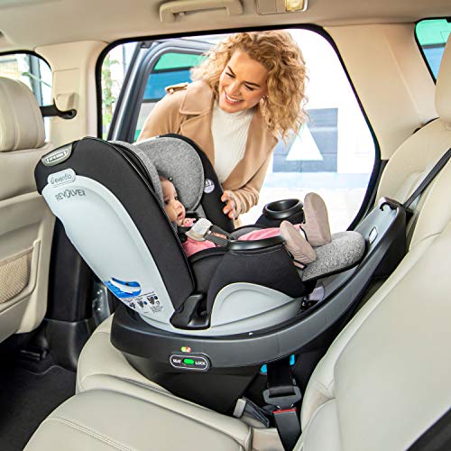 Evenflo Gold Revolve360 Rotational AllinOne Convertible Car Seat Swivel Car Seat Rotating Car Seat for All Ages Swivel Baby Car Seat ModeChanging 4120lb Car Seat and Booster Car Seat, Moonstone