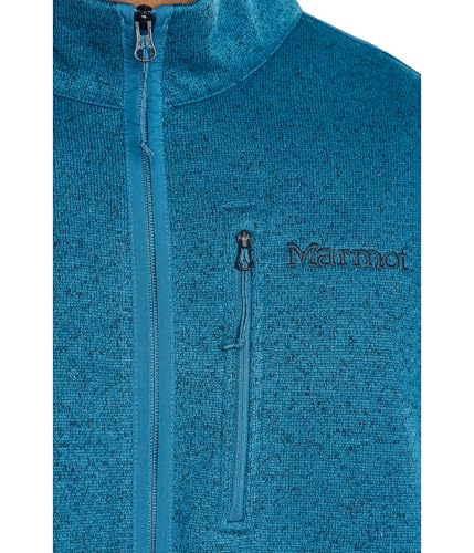 Image of Marmot Mens Drop Line 1 /2 Zip Nautical Blue Heather 2XL One Size