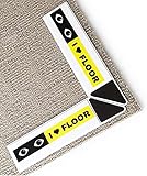 Solo 1/13" de grosor, para todas las alfombras y todos los tipos de suelo: las almohadillas que no rizan se adhieren a cualquier alfombra o alfombra. Funciona para cualquier suelo de madera, mármol, vinilo, azulejos, laminado o linóleo mientras mantiene sus bordes y esquinas planas con mejores resultados y estabilidad.