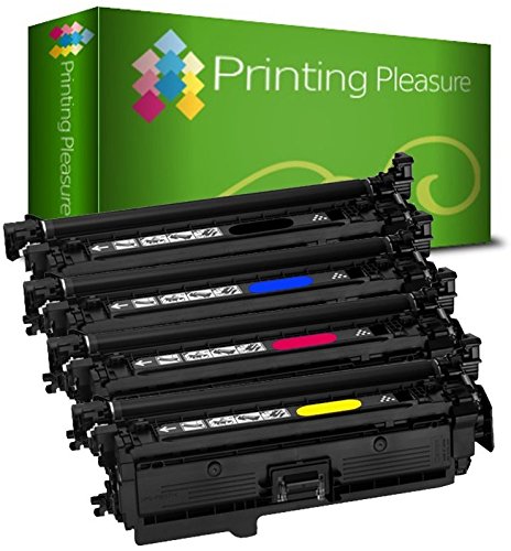  Printing Pleasure Kit 4 CE250X-CE253A CRG723 Toner Compatibile per HP Laserjet CM3530, CM3530 MFP, CM3530FS MFP, CP3520, CP3525, CP3525DN, CP3525N, CP3525X, Canon LBP-7750CDN, LBP-7700, LBP-7700C