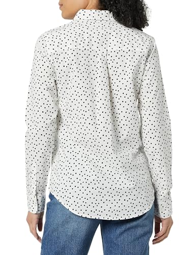 Image of Amazon Essentials Women's Regular-Fit Long-Sleeve Button-Down Cotton Poplin Shirt, Business Casual