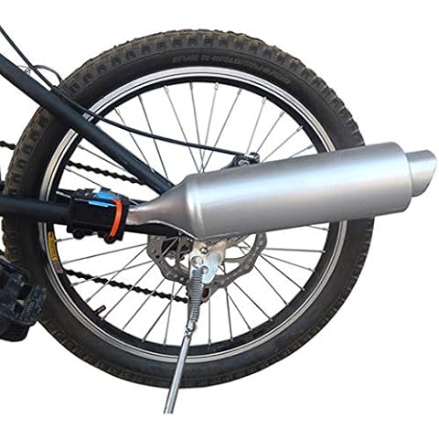 BEYST Bicycle Exhaust Sound System,Bike Turbo Exhaust Pipe with Sound Effect Motorcycle Noise Maker Cycling Accessories 35 x 7.5 cm(as The Picture) Cover