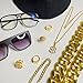 GIFIKOI Hip Hop Costume Kit 80s 90s Rapper Accessories