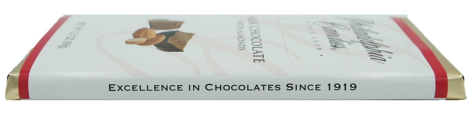 Philadelphia Candies Milk Chocolate with Almonds Bar, 3.5-Ounce Packages (Pack of 12)