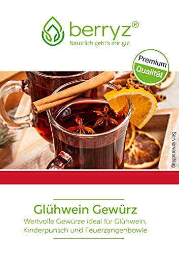 Glühweingewürz Premium | Sternanis Ceylonzimt Nelken Orangenschalen Pomeranzenschalen | Ideal für Glögg Glühpunsch Kinderpunsch Feuerzangenbowle Punsch oder Potpourri