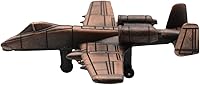 Vista 2 de Treasure Gurus USAF Modelo A-10 Warthog Plane Sacapuntas fundidos a presión