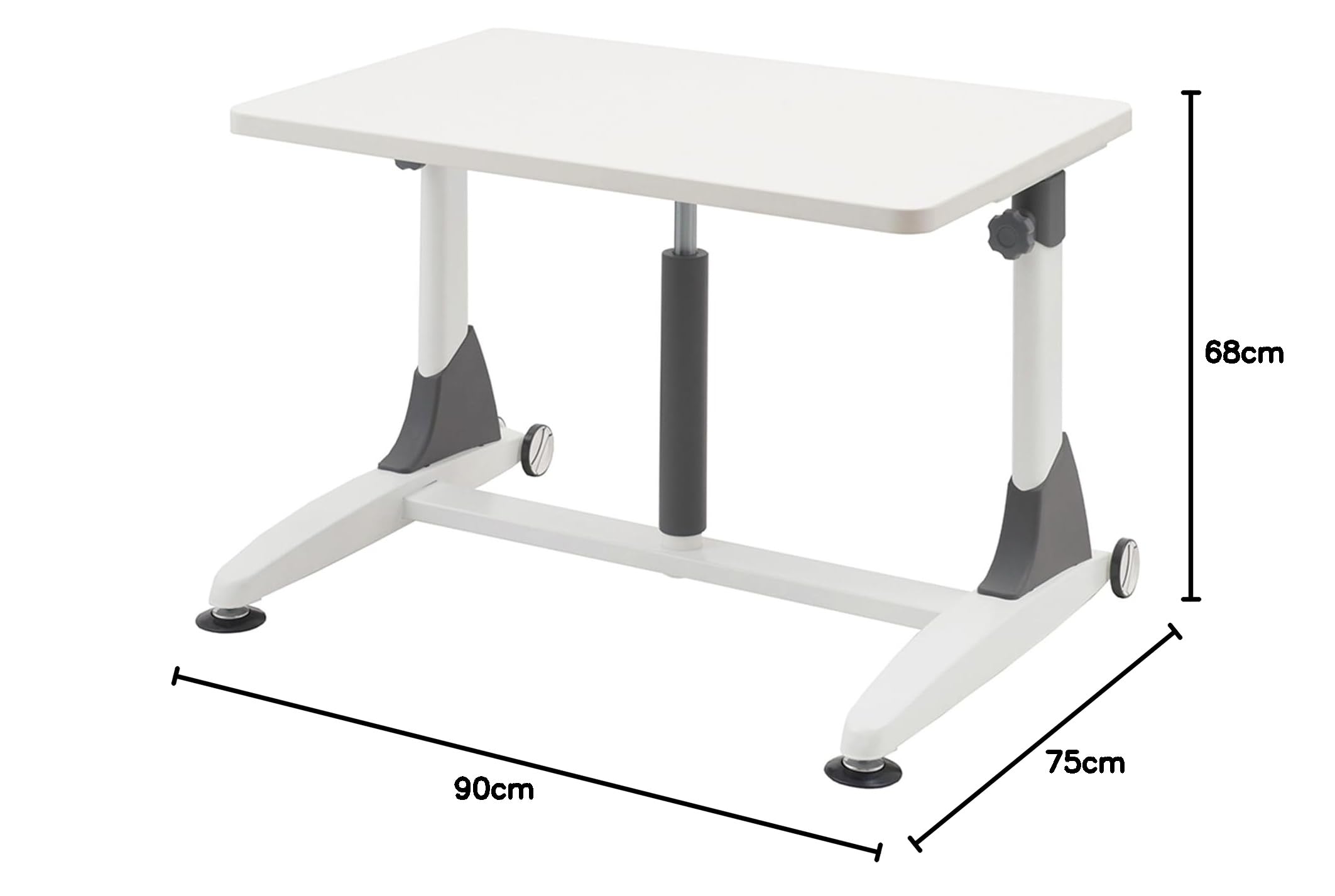 Amazon.co.jp: 創造区 低い机小型昇降デスク 天板90×60cm LDCLi-W90